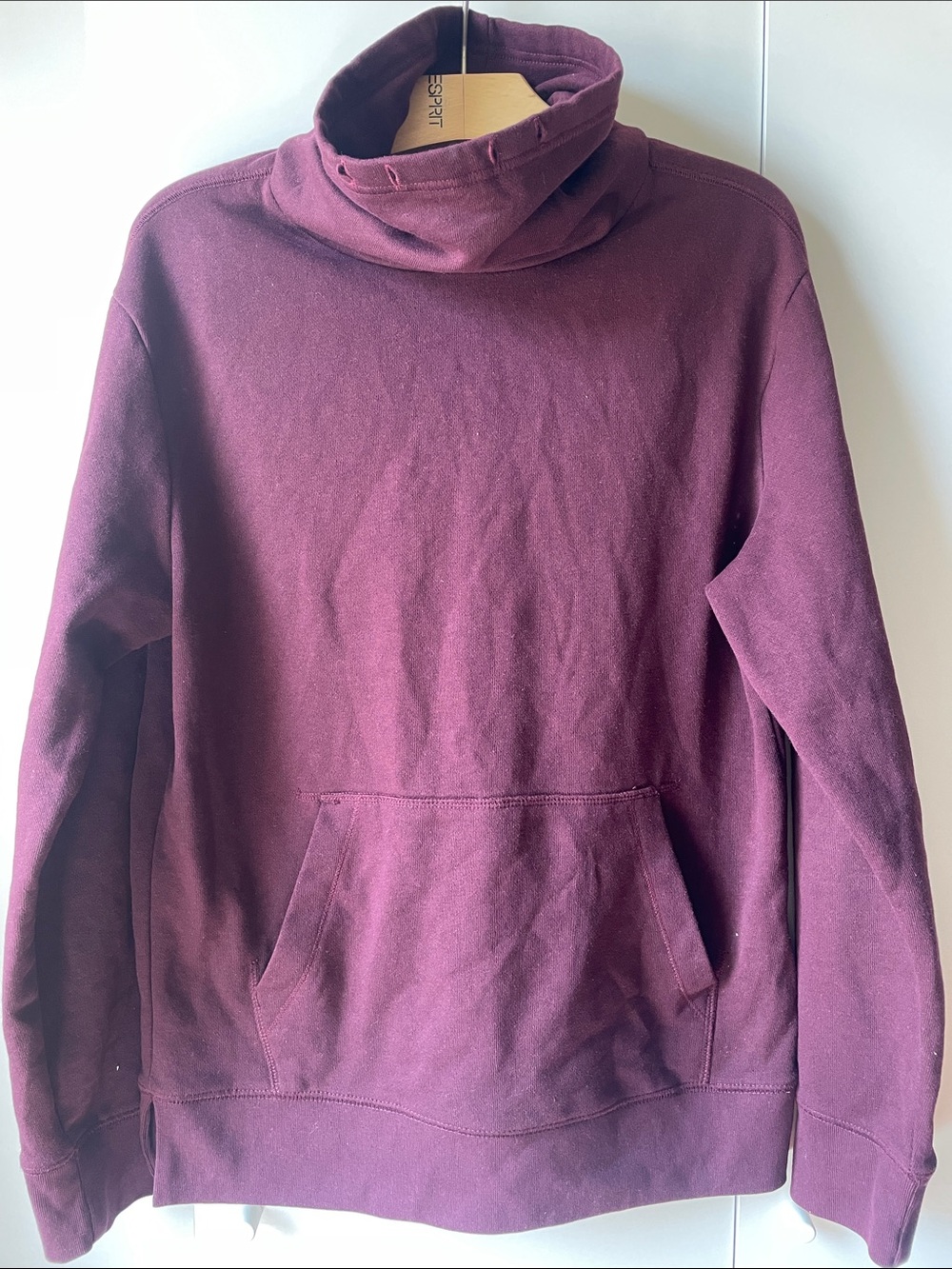Men's Purple Burgundy Turtleneck Sweater Pullover